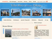 Tablet Screenshot of krolowa-pokoju.com.pl